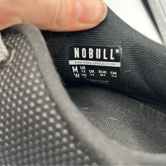 NoBull Superfabric Unisex Trainer Workout Sneaker Black on Black M 7.5/ W 9 - Picture 8 of 9
